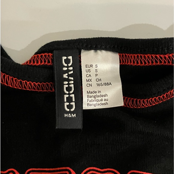 red chaotic baby-tee, h&m/divided - Picture 3 of 7